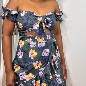 Floral Off-Shoulder Dress